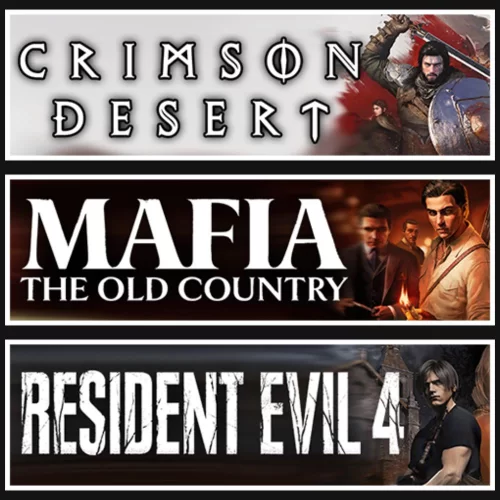 Crimson Desert +Mafia +Resident Evil 4